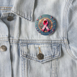 Rosa Schleifenabzeichen! Button