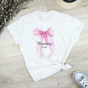 Rosa Schleifenband Mommy To Be T-Shirt