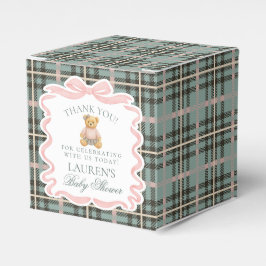 Rosa Schleifenbär Baby Shower Geschenkbox Geschenkschachtel
