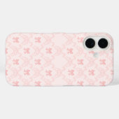 Rosa Schleifenmuster Case-Mate iPhone Hülle (Rückseite (Horizontal))