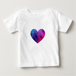 Rosa Schleim-Herz-Baby-T-Shirt  Baby T-shirt