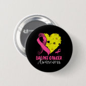 Rosa Schleimhaut und Picklell Ll Herzrhythmusstöru Button (Vorne & Hinten)