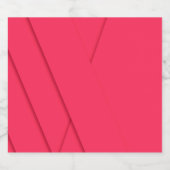 Rosa, schlicht, modern, elegant, cool, trendig bierflaschenetikett (Einzelnes Label)