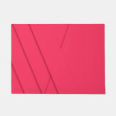 Rosa, schlicht, modern, elegant, cool, trendig fußmatte (Vorderseite)