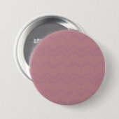 Rosa, schlichte, moderne, coole, trendige Zickzack Button (Vorne & Hinten)