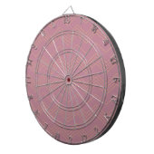 Rosa, schlichte, moderne, coole, trendige Zickzack Dartscheibe (Vorderseite rechts)