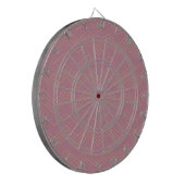 Rosa, schlichte, moderne, coole, trendige Zickzack Dartscheibe (Vorderseite Links)