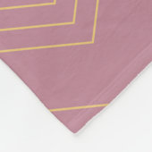 Rosa, schlichte, moderne, coole, trendige Zickzack Fleecedecke (Ecke)