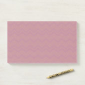 Rosa, schlichte, moderne, coole, trendige Zickzack Post-it Klebezettel (Auf Schreibtisch)