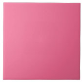 Rosa Schlichte Solid Color Fliese (Vorderseite)