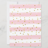 Rosa Schlitten Winterlandschaft Geburtstagsfeier E Einladung (Rückseite)