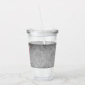 Rosa Schmetterling Acryltrinkbecher (Links)