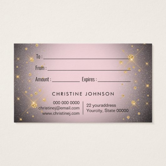 Rosa Schmetterling auf der schwarzen Designkarte (Rückseite)