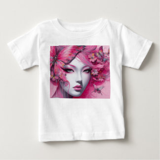 Rosa Schmetterling Baby T-shirt