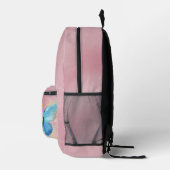 Rosa Schmetterling Bedruckter Rucksack (Rechts)