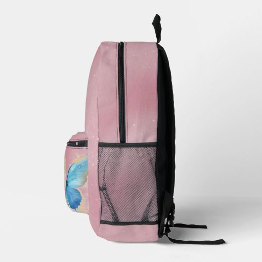Rosa Schmetterling Bedruckter Rucksack (Rechts)