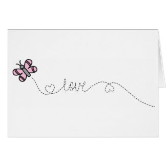 rosa Schmetterling der Liebe