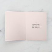 Rosa Schmetterling Geburtstag Karte (Innenseite)