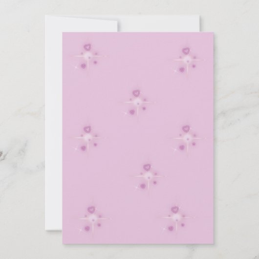 Rosa Schmetterling Geburtstagsfeier Einladung (Rückseite)