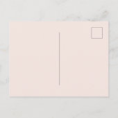 Rosa Schmetterling Glaub an Träume Postkarte (Rückseite)