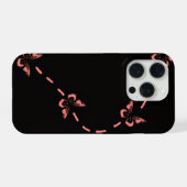 Rosa Schmetterling-Handyhülle iPhone Hülle (Rückseite (Horizontal))