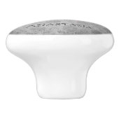 Rosa Schmetterling Keramikknauf (Seitenansicht)