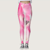 Rosa Schmetterling Leggings (Vorderseite)