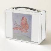 Rosa Schmetterling Lunchbox (Rückseite)
