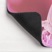 Rosa Schmetterling Mousepad (Ecke)