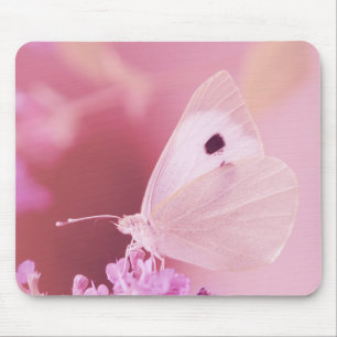 Rosa Schmetterling Mousepad