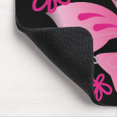 rosa Schmetterling mousepad (Ecke)