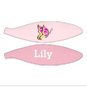 Rosa Schmetterling - Name hinzufügen Mini Basketball (Panele)