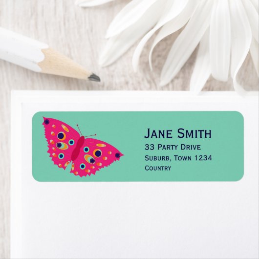 Rosa Schmetterling niedlich (Insitu)