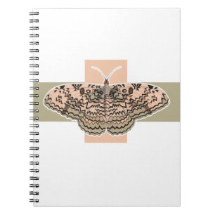Rosa Schmetterling Notizblock