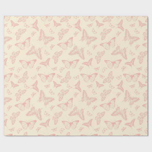 ROSA SCHMETTERLING Packpapier (Flach)