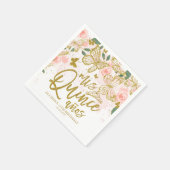 Rosa Schmetterling Party Serviette (Ecke)