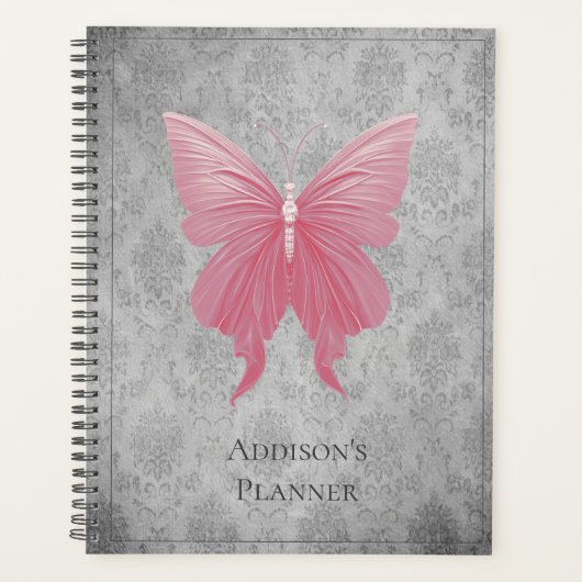 Rosa Schmetterling Planer (Vorderseite)