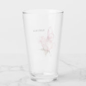 Rosa Schmetterling Rosa Hauch Glas (Rückseite)