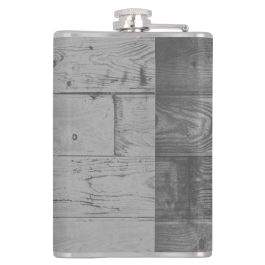 Rosa Schmetterling Rustikale Flasche Flachmann (Rückseite)