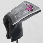 Rosa Schmetterling Rustikaler Golf Head Cover Golf Headcover (3/4 Vorderseite)