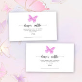 Rosa-Schmetterling-Schmetterling-Gewinnspiel Begleitkarte