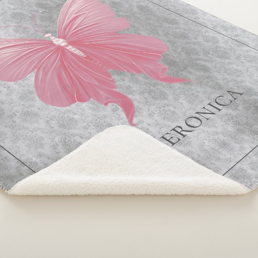 Rosa Schmetterling Sherpadecke (3/4)