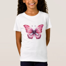 Rosa Schmetterling T-Shirt