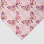 Rosa Schmetterlinge auf Schachbrettmuster Seidenpapier (Detail)