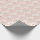 Rosa Schmetterlinge Geburtstag Geschenkpapier (Ecke)