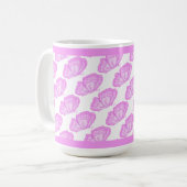 Rosa Schmetterlinge Kaffeemaschine Tasse (Vorderseite Links)