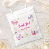 Rosa Schmetterlings-Geschenktüte  Geschenktütchen (Ausgeschnitten)