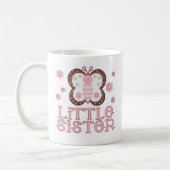 Rosa Schmetterlings-kleine Schwester Kaffeetasse (Links)