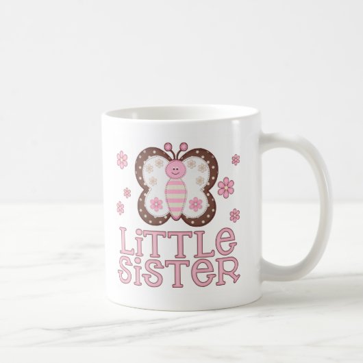Rosa Schmetterlings-kleine Schwester Kaffeetasse (Rechts)