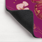 Rosa-Schmetterlings-Mauspad Mousepad (Ecke)